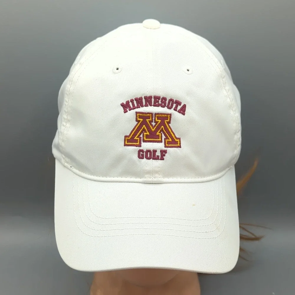 Minnesota Golden Gophers Golf B1G Hat Cap Nike OSFM White Strapback